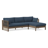 Santa Fe Slatted Outdoor -Piece Chaise Sectional Cushion Covers | West Elm