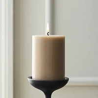 Simple Pillar Candle, White, 3x4