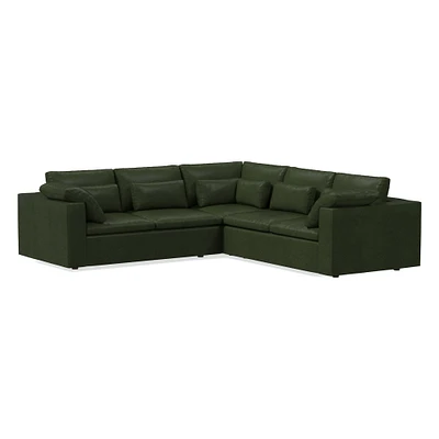 Harmony Modular Leather 3 Piece L-Shaped Sectional | Sofa With Chaise West Elm