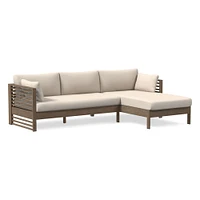 Santa Fe Slatted Outdoor -Piece Chaise Sectional Cushion Covers | West Elm