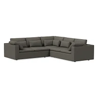 Harmony Modular Leather 3 Piece L-Shaped Sectional | Sofa With Chaise West Elm