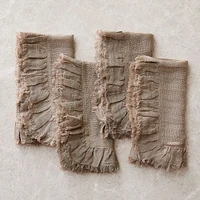 Abigail Ruffle Linen Napkin Sets | West Elm