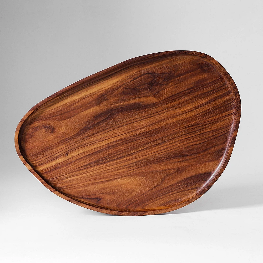 Itza Wood Wooden Leaf Tray | West Elm