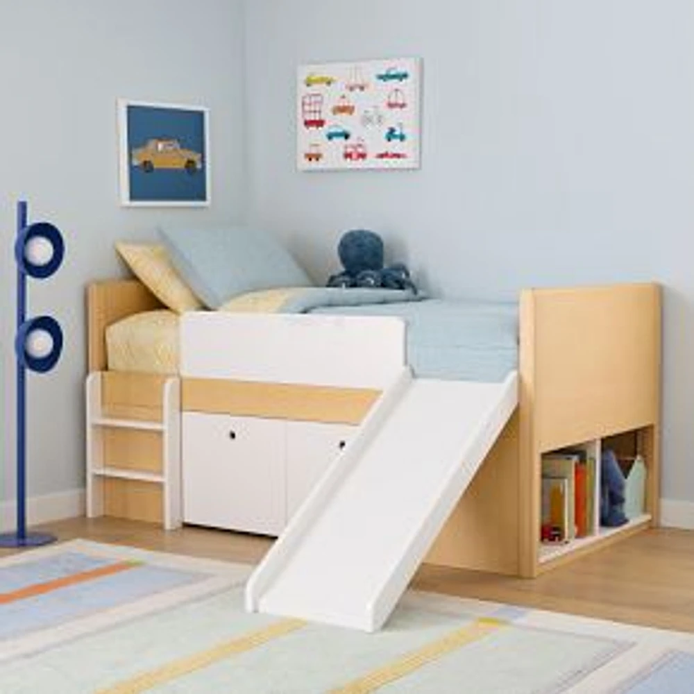 Ziggy Slide Captains Bed Twin Pack Natural/White