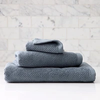 Diagonal Ribbed Towel Sets | West Elm