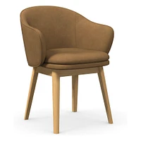 Wayne Leather Dining Arm Chair | West Elm