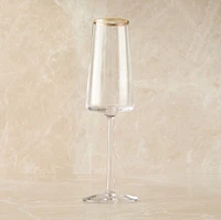 Horizon Lead-Free Crystal Gold-Rimmed Glassware Sets | West Elm