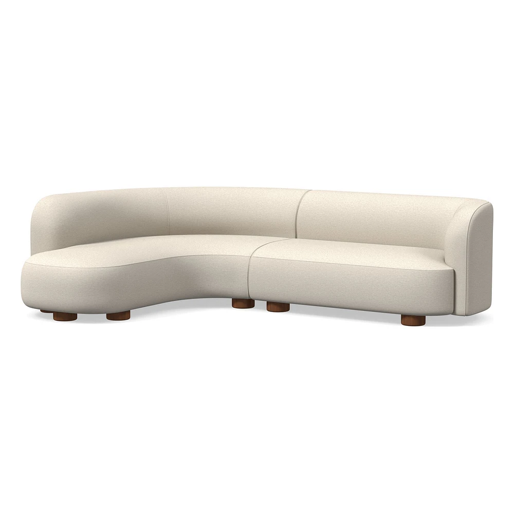 Laurent 2-Piece Wedge Chaise Sectional (111.5") | West Elm