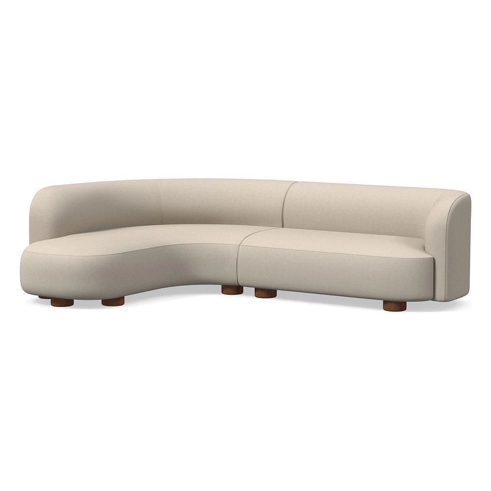 Laurent 2-Piece Wedge Chaise Sectional (111.5") | West Elm