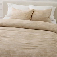 Silky TENCEL™ Striated Duvet Cover & Shams | West Elm