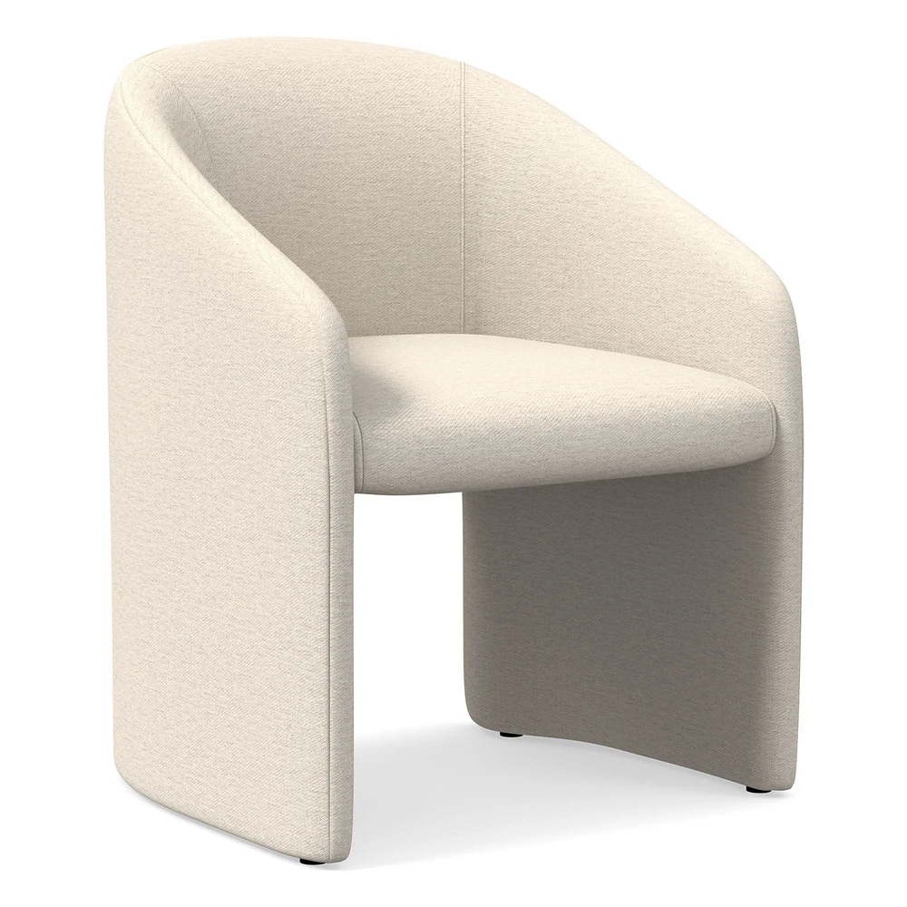 Adler Dining Chair, Performance Yarn Dyed Linen Weave, Frost Gray, Sand, Poly