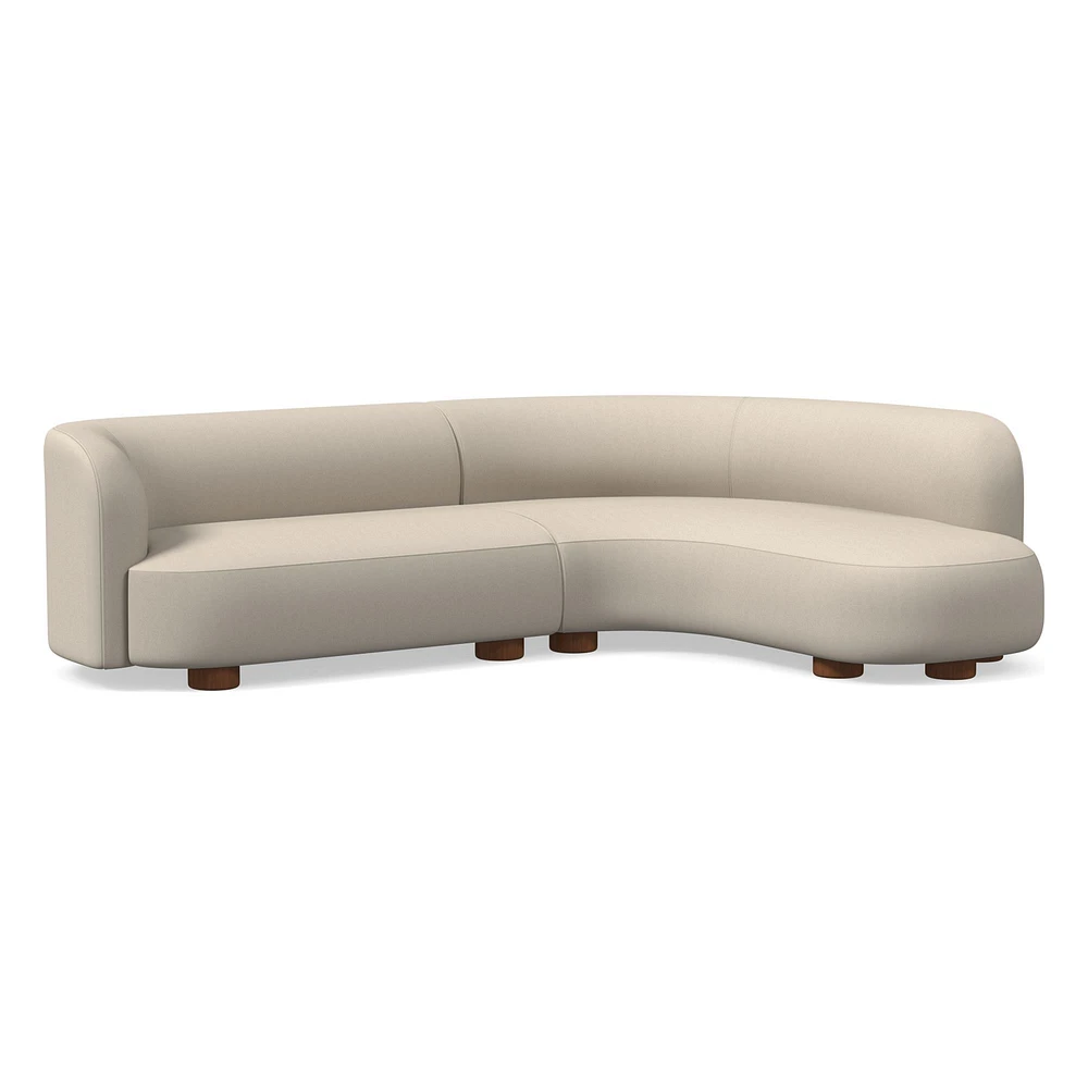 Laurent 2-Piece Wedge Chaise Sectional (111.5") | West Elm