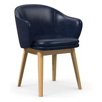 Wayne Leather Dining Arm Chair | West Elm