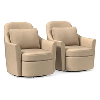 Dallas Leather Swivel Chair | West Elm