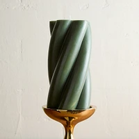 Chunky Twist Pillar Candles | West Elm