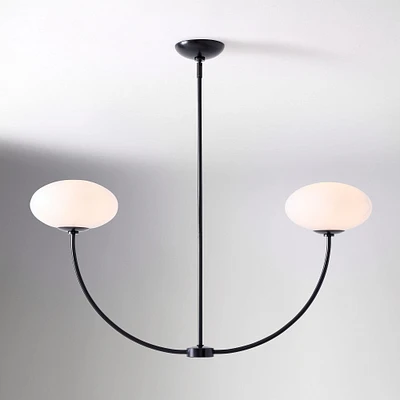 Talia Linear 2-Light Chandelier (38") | West Elm