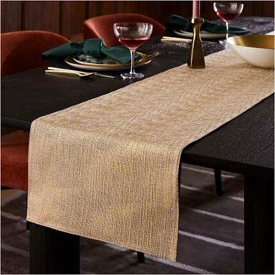 Metallic Foil Linens Runner, Gold