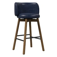 Devon Leather Bar & Counter Stools  | West Elm