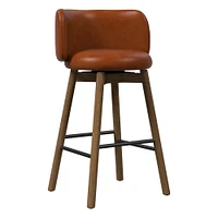 Devon Leather Bar & Counter Stools  | West Elm