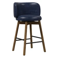 Devon Leather Bar & Counter Stools  | West Elm