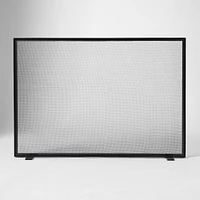 Thin Metal Fireplace Screen | West Elm