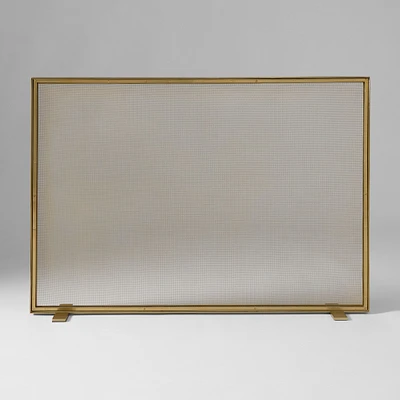 Thin Metal Fireplace Screen | West Elm