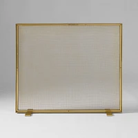 Thin Metal Fireplace Screen | West Elm