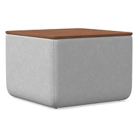 Upholstered Square Storage Ottoman | West Elm