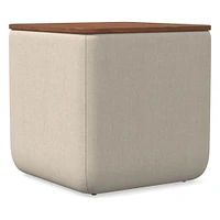 Upholstered Square Storage Ottoman | West Elm