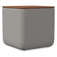 Upholstered Square Storage Ottoman | West Elm