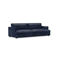 Haven 108" Sofa, Down Blend, Weston Leather, Cinnamon, Concealed Supports