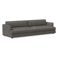 Haven 108" Sofa, Down Blend, Weston Leather, Cinnamon, Concealed Supports