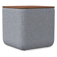 Upholstered Square Storage Ottoman | West Elm