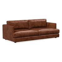 Haven 60" Sofa, Down Blend, Saddle Leather, Nut, Concealed Supports