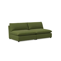 Hampton Modular Armless Sofa (78"–117") | West Elm