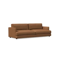 Haven 108" Sofa, Down Blend, Weston Leather, Cinnamon, Concealed Supports