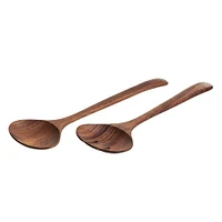 Takara Teak Wood Salad Servers (Set of 2) | West Elm