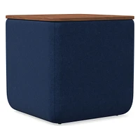 Upholstered Square Storage Ottoman | West Elm