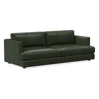 Haven 108" Sofa, Down Blend, Weston Leather, Cinnamon, Concealed Supports