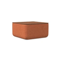 Upholstered Square Storage Ottoman | West Elm