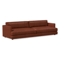 Haven 60" Sofa, Down Blend, Saddle Leather, Nut, Concealed Supports