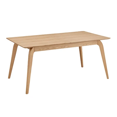 Curved Splayed Leg Expandable Dining Table (63" – 83") | West Elm