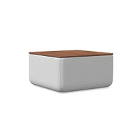 Upholstered Square Storage Ottoman | West Elm