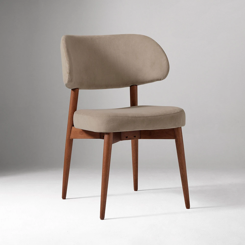 Chip & Dent: Hyde Dining Chair, Deluxe Velvet, Clay