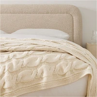 Cable Knit Bed Blanket | West Elm