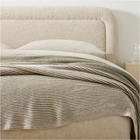 Two-Tone Ribbed Bed Blanket | West Elm