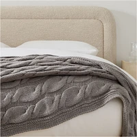 Cable Knit Bed Blanket | West Elm