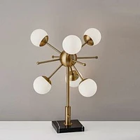 Doppler LED Table Lamp, Antique Brass