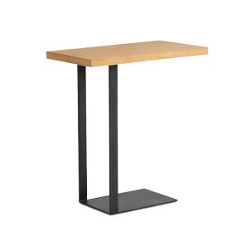 Linear C Side Table Natural Oak Veneer