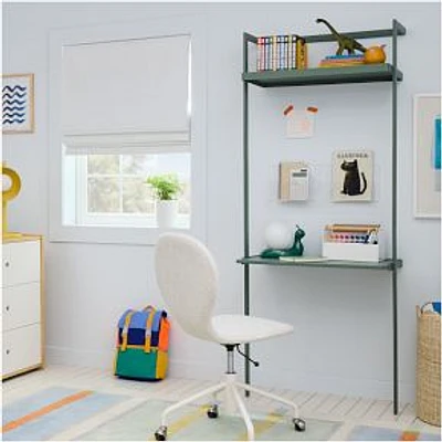 Blaine Wall System  Wall Desk W Shelf Celadon